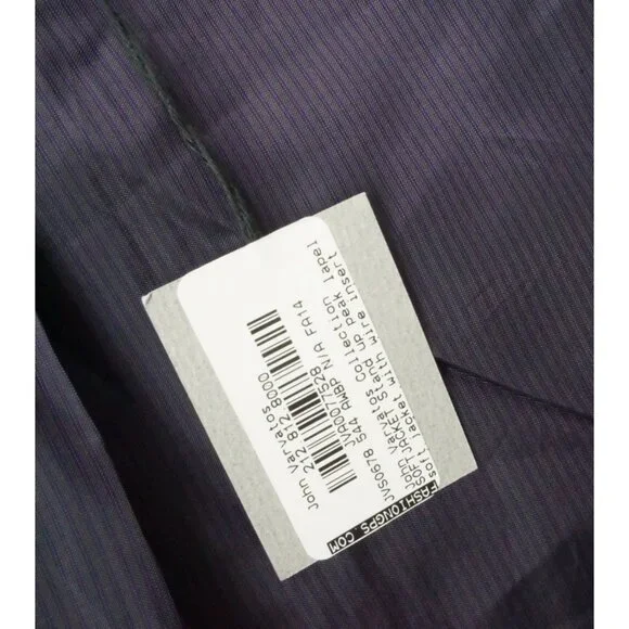 John Varvatos Soft Jacket Stand Up Lapel Gray Purple Sport Coat Jacket 40 New